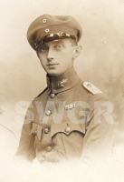 Oberleutnant Huszar Albert, in Freikorpsuniform 1919